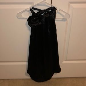 Black Satin Express blouse